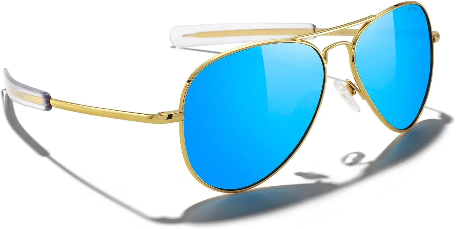 MERRY'S Classic Aviator Military Polarized Sunglasses for Men or Women S8562