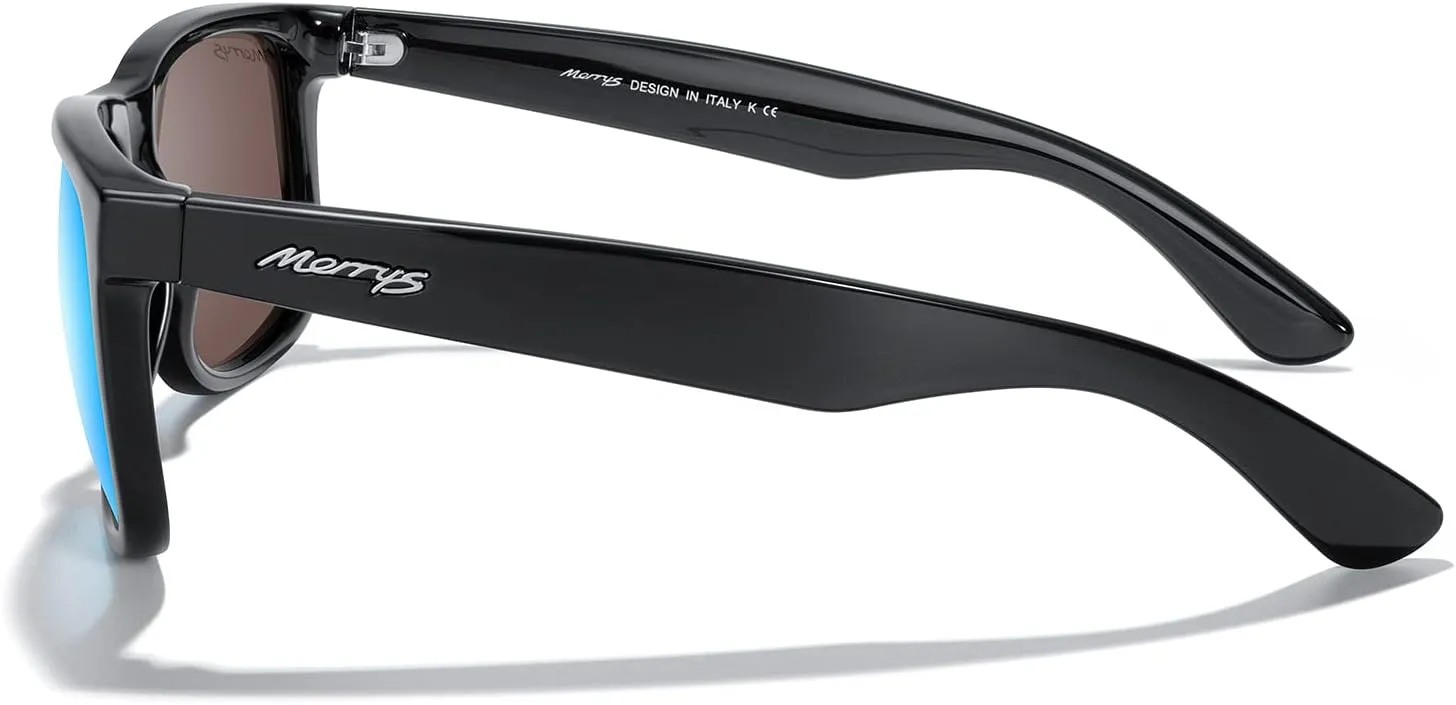 MERRY'S Men's Rectangular Polarized Sunglasses UV400 Protection for Driving Fishing Hiking Golf Outdoor Sport Glasses S8165