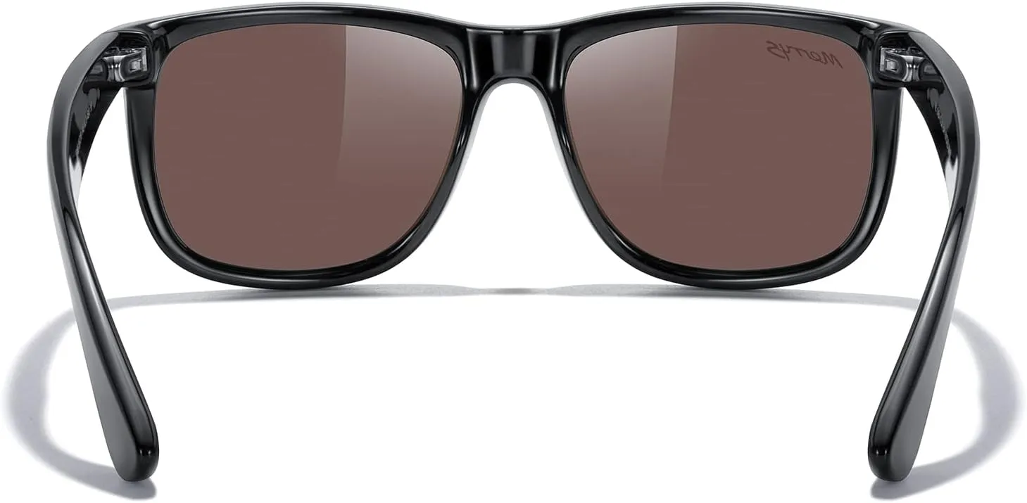 MERRY'S Men's Rectangular Polarized Sunglasses UV400 Protection for Driving Fishing Hiking Golf Outdoor Sport Glasses S8165