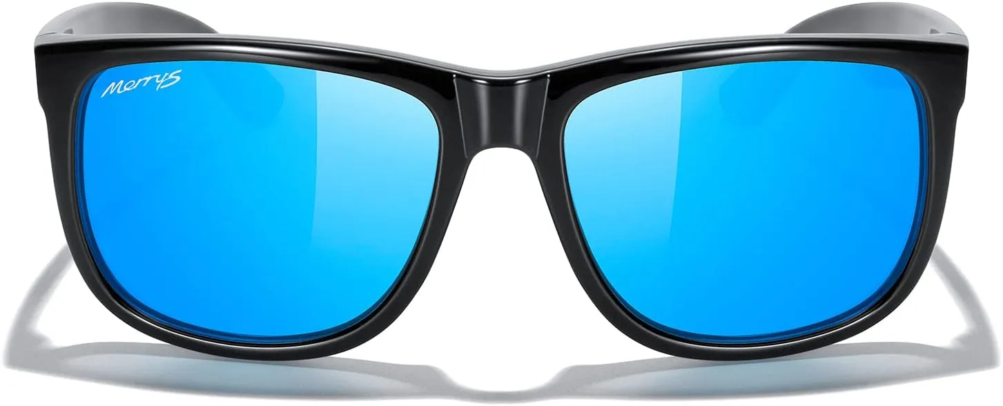MERRY'S Men's Rectangular Polarized Sunglasses UV400 Protection for Driving Fishing Hiking Golf Outdoor Sport Glasses S8165