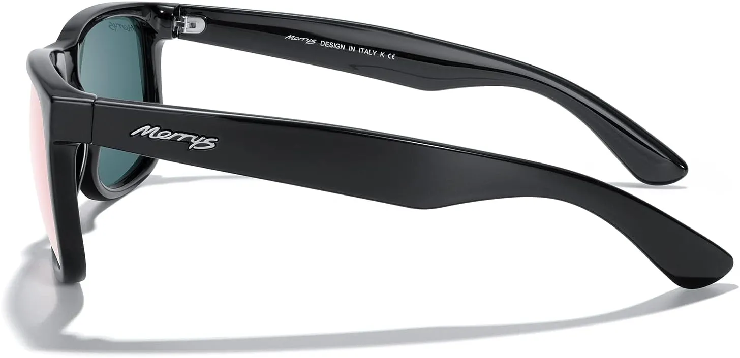 MERRY'S Men's Rectangular Polarized Sunglasses UV400 Protection for Driving Fishing Hiking Golf Outdoor Sport Glasses S8165