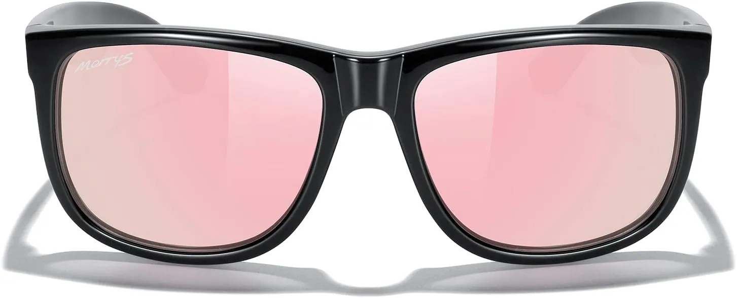 MERRY'S Men's Rectangular Polarized Sunglasses UV400 Protection for Driving Fishing Hiking Golf Outdoor Sport Glasses S8165