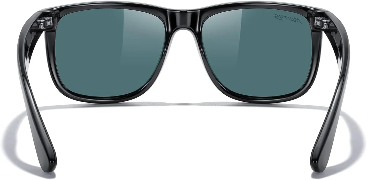 MERRY'S Men's Rectangular Polarized Sunglasses UV400 Protection for Driving Fishing Hiking Golf Outdoor Sport Glasses S8165