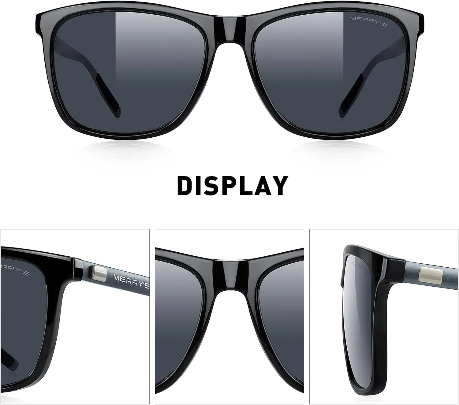MERRY'S Unisex Polarized Aluminum Sunglasses Vintage Sun Glasses For Men/Women S8286