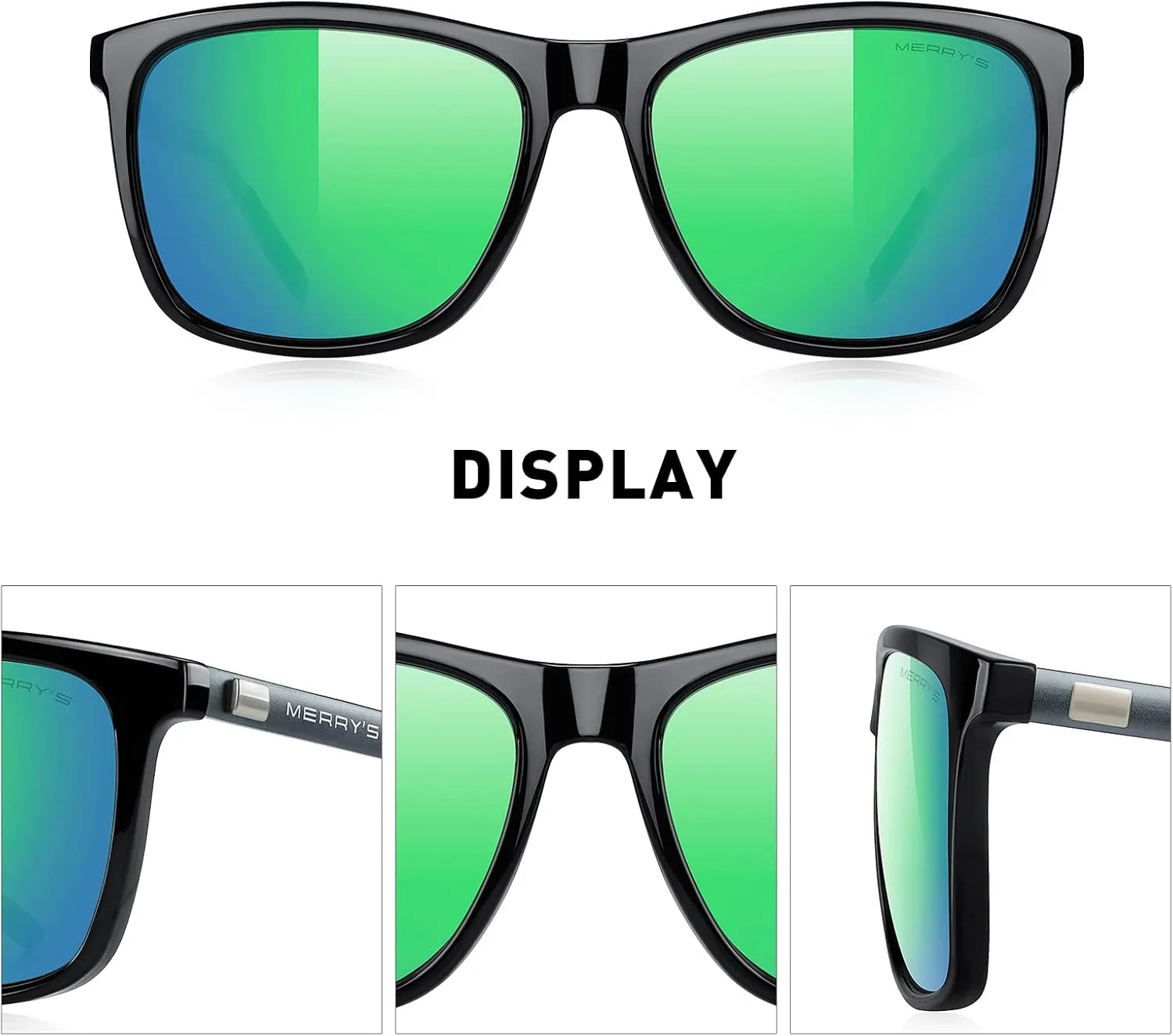 MERRY'S Unisex Polarized Aluminum Sunglasses Vintage Sun Glasses For Men/Women S8286