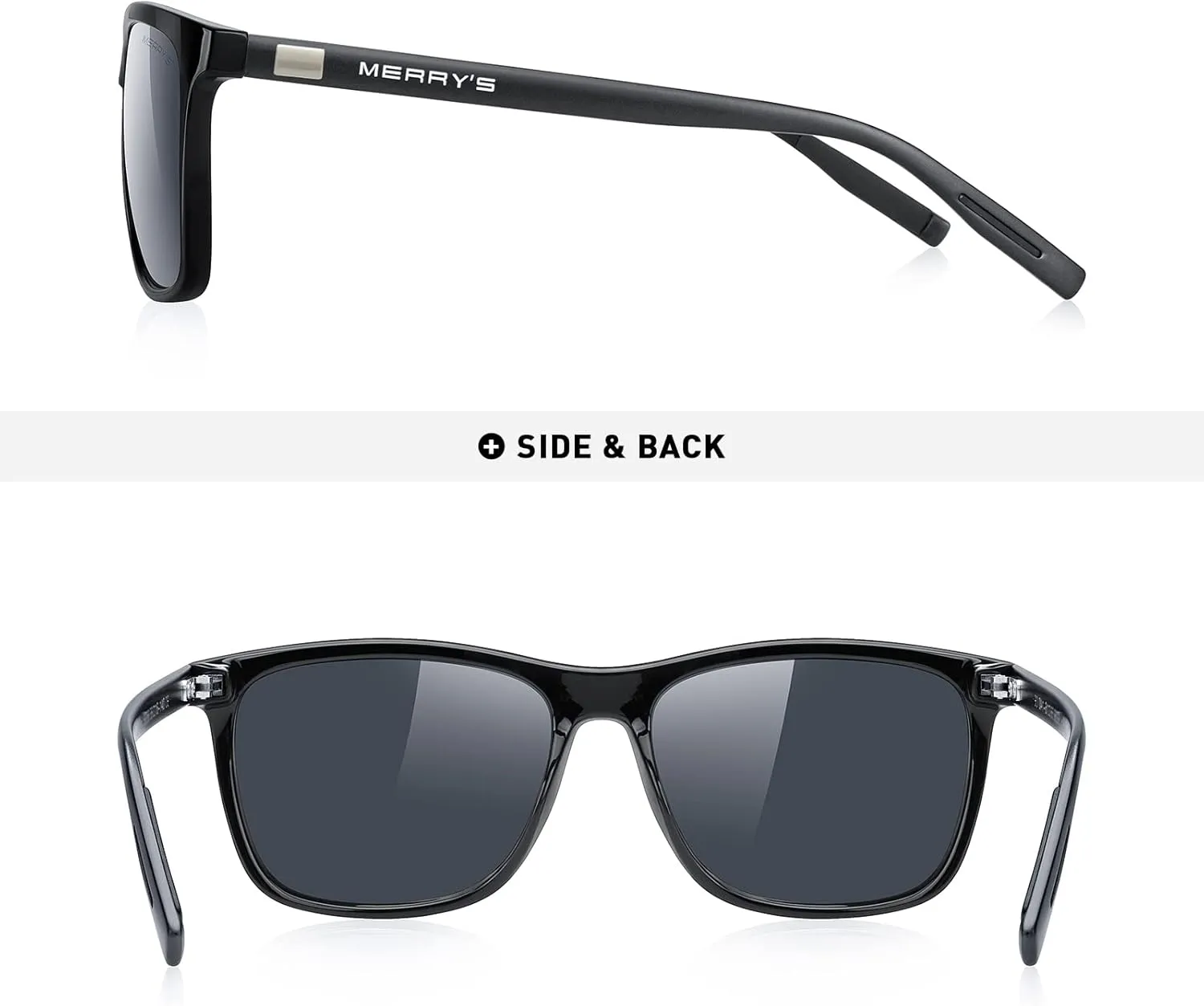 MERRY'S Unisex Polarized Aluminum Sunglasses Vintage Sun Glasses For Men/Women S8286