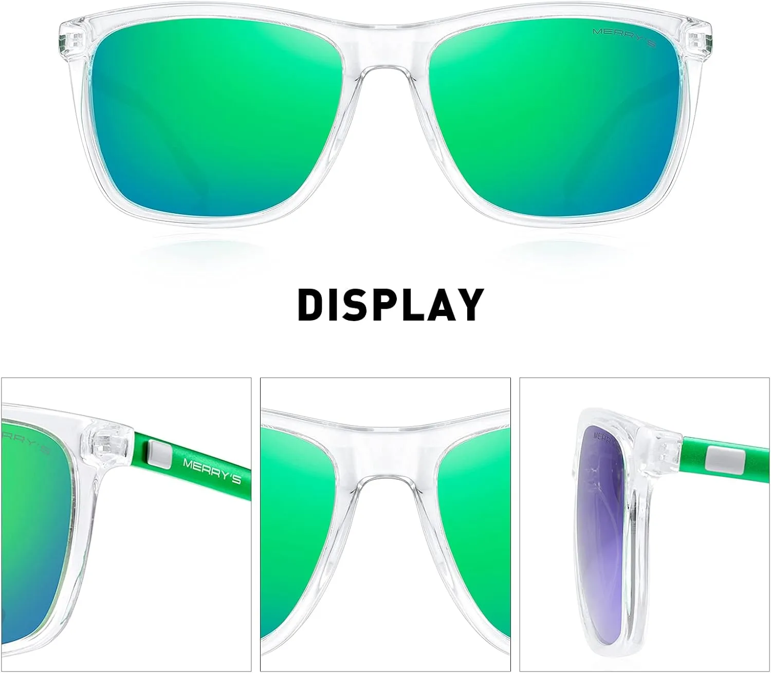 MERRY'S Unisex Polarized Aluminum Sunglasses Vintage Sun Glasses For Men/Women S8286