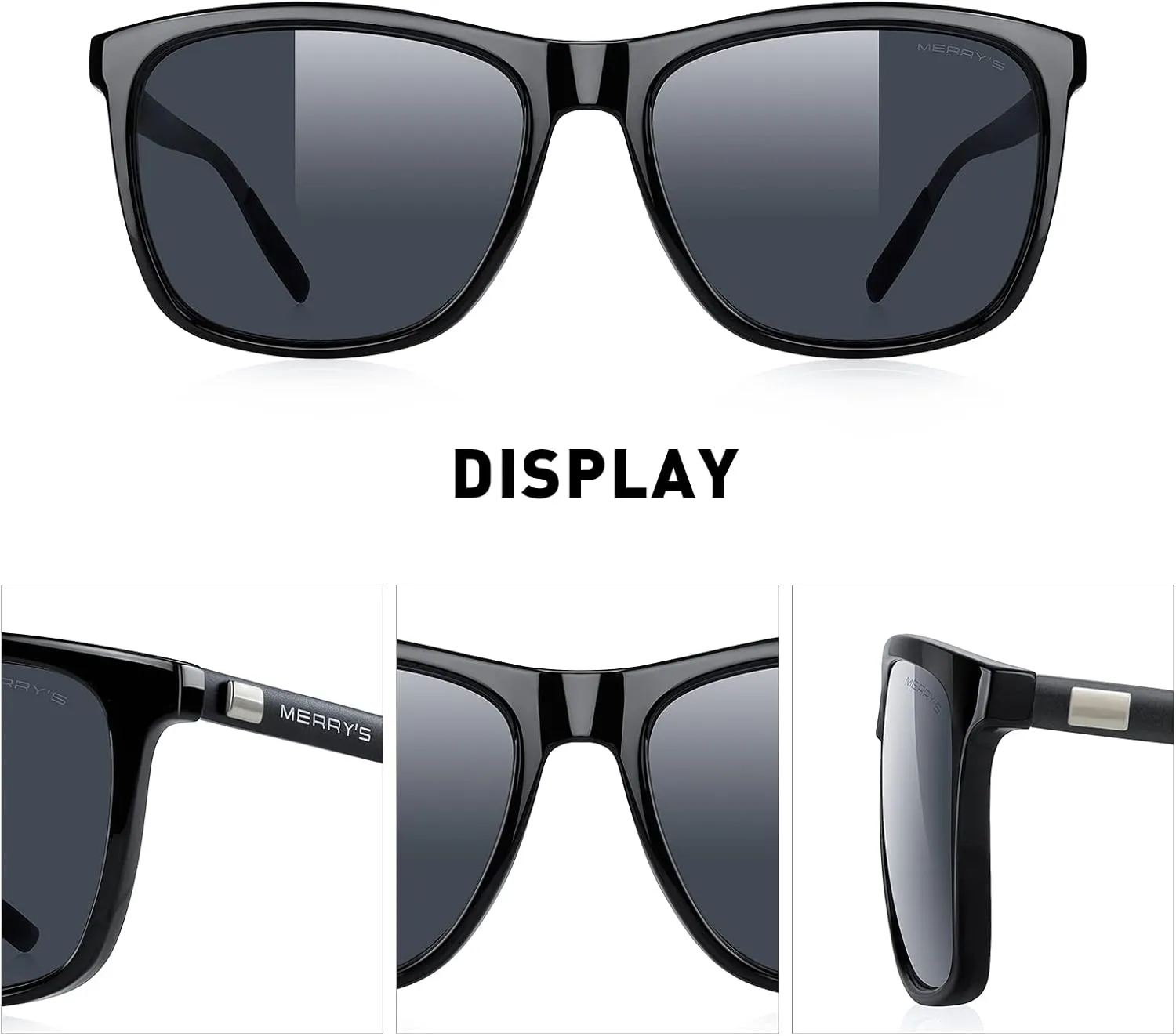 MERRY'S Unisex Polarized Aluminum Sunglasses Vintage Sun Glasses For Men/Women S8286