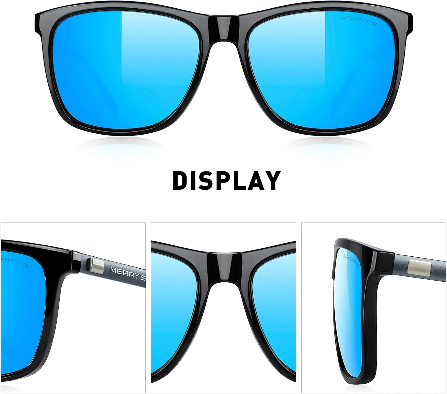 MERRY'S Unisex Polarized Aluminum Sunglasses Vintage Sun Glasses For Men/Women S8286
