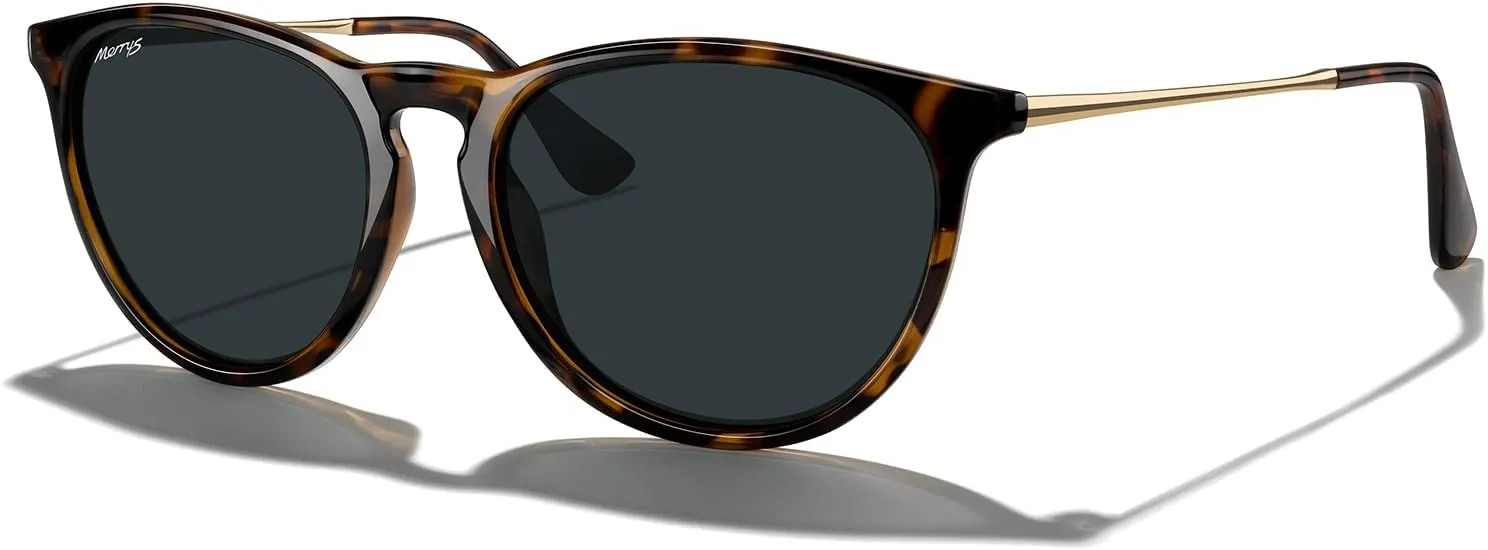 MERRY'S Vintage Polarized Sunglasses for Women Men Retro Round Mirrored Lens Sun glasses UV400