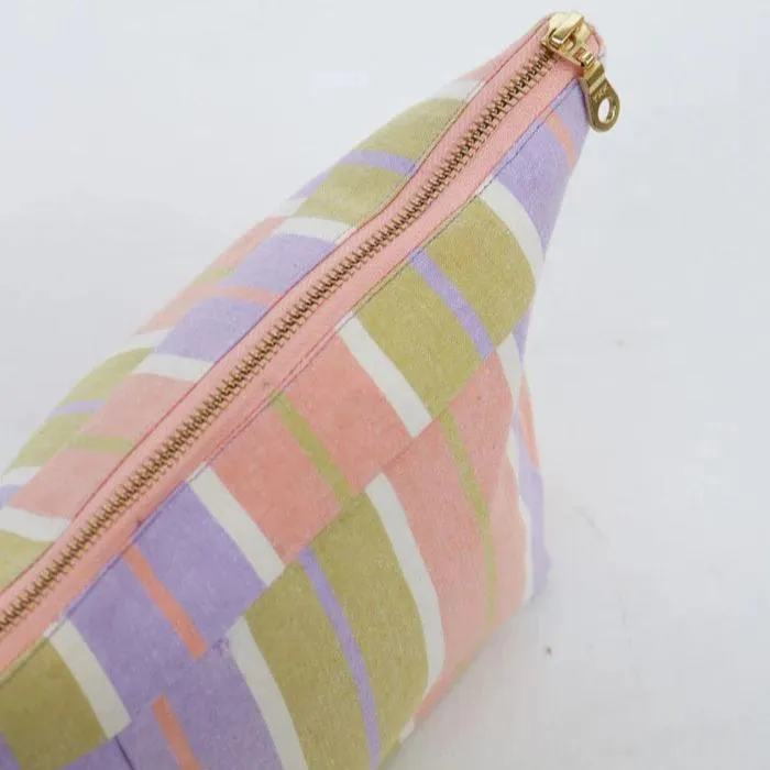 Miami Stripe Cosmetic Case