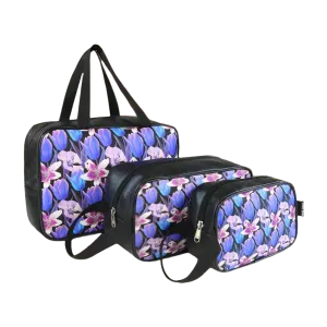 Mike Multi-Functional Makeup Pouch for Women set of 3 - Black