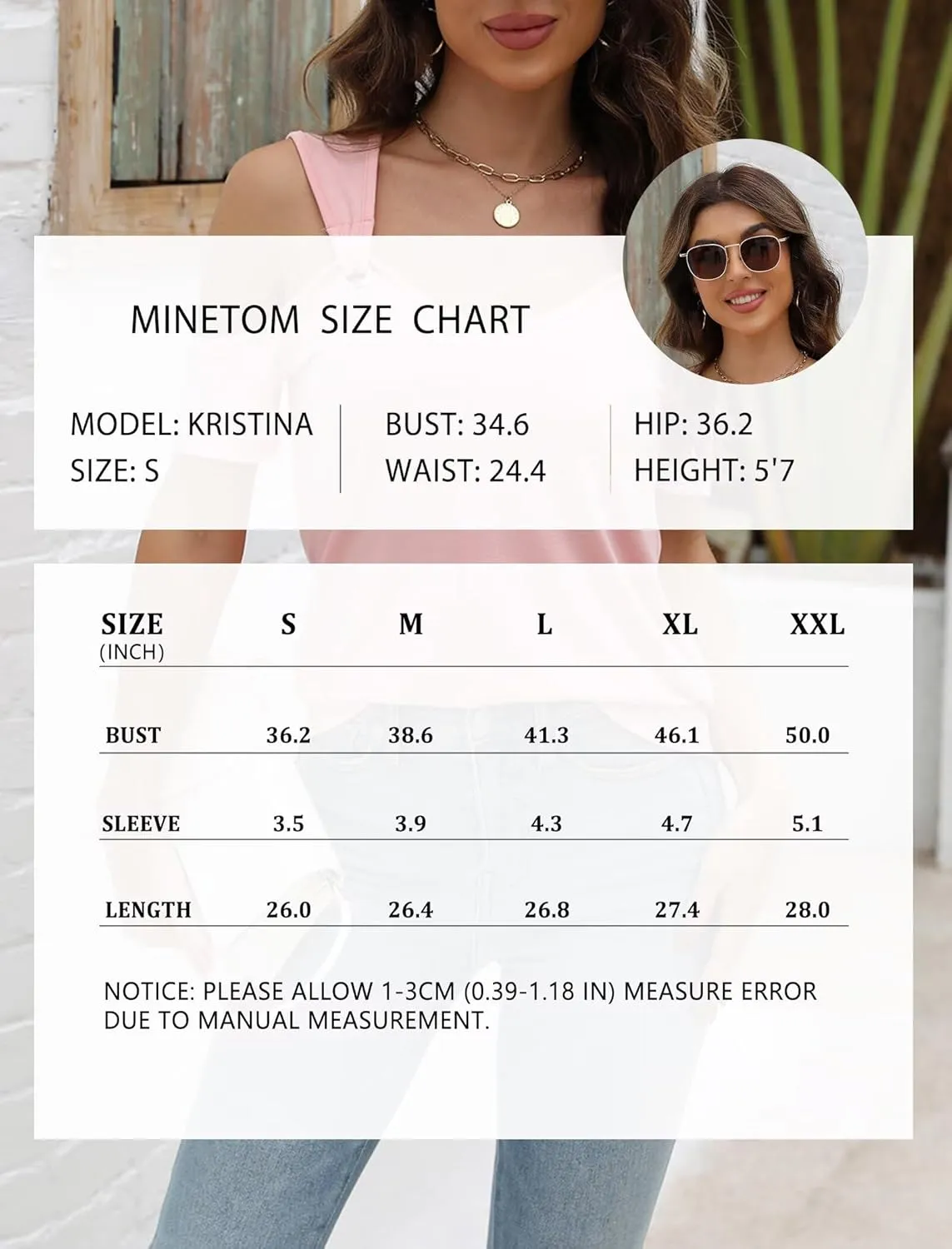 Minetom Women's Cold Shoulder Tops Short Sleeve V Neck T Shirts Basic Summer Tees