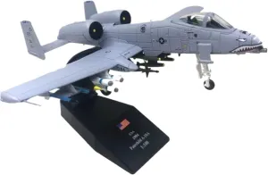 Mini Aircraft Model 1:100 for Thunderbolt Attack Plane Big Sharknose A-10 Fighter Model Souvenirs Ornament Airplane Kit