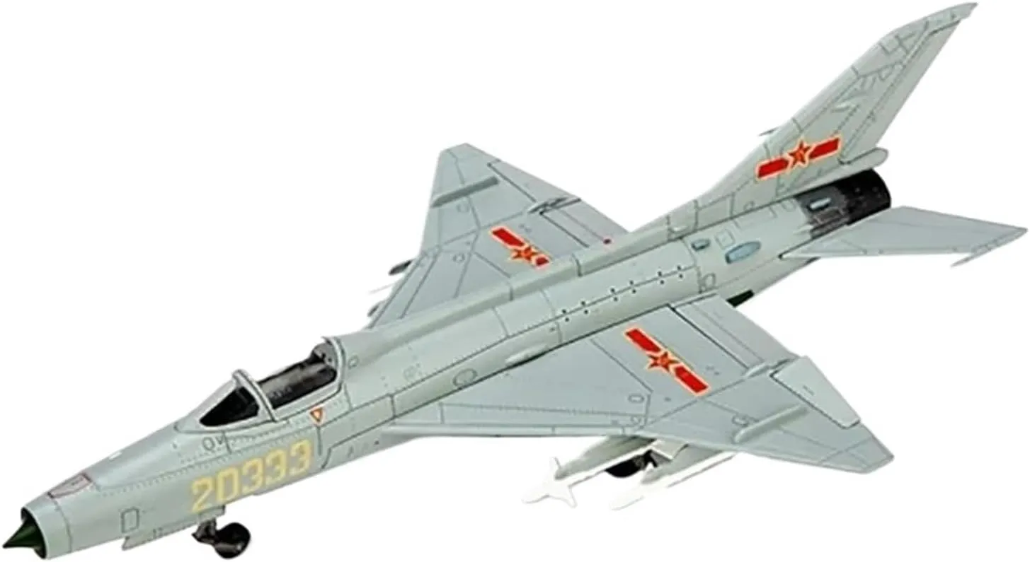 Mini Aircraft Model 1:48 for Chinese Air Force J-7G Fighter Jet Model Alloy Finished Aircraft Simulation Souvenir Airplane Kit
