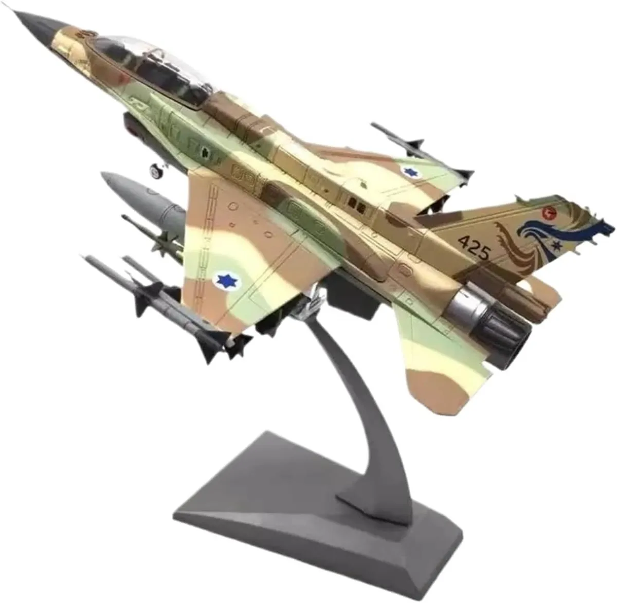 Mini Aircraft Model 1:72 for Israel F-16I Storm Fighter Simulation Alloy Aircraft Model Collection Finished Airplane Kit