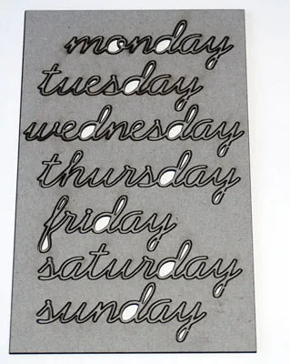 Mini Word Set - Days of the Week