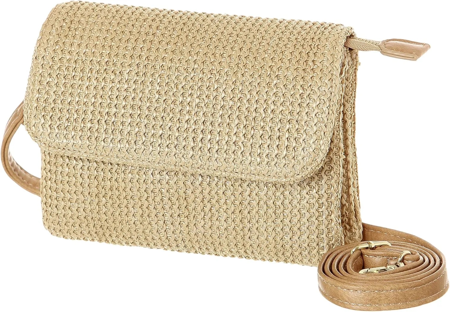 MINICAT Straw Small Summer Purses for Women Crossbody Purse Beach Bags for Everyday Cruise Travel Vacation Essentials