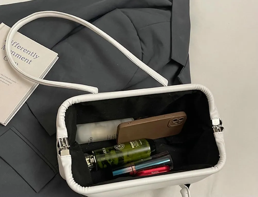 Minimalist Underarm Bag Women 2025 Spring, Solid Color Chic Shoulder Purse, Elegant & Trendy Crossbody Handbag
