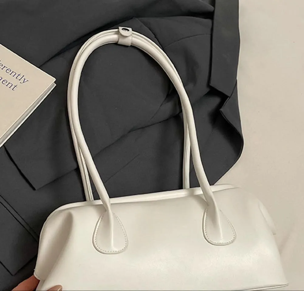 Minimalist Underarm Bag Women 2025 Spring, Solid Color Chic Shoulder Purse, Elegant & Trendy Crossbody Handbag