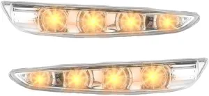 Mirror LED Turn Signal Light Door Mirror Indicator Blinker Light - Compatible for Hyundai Sonata 2.0L L4 - Gas, 2.4L L4 - Electric/Gas, 2.4L L4 - Gas 2011 - 2014 - Replace Part 87613-3S000 87623-3S000