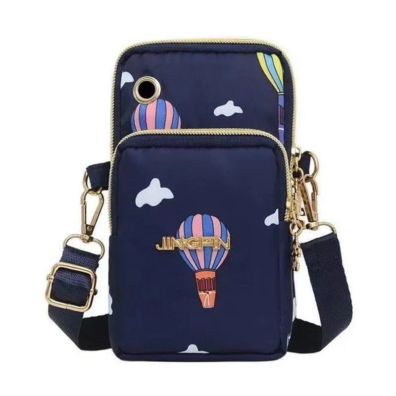 Mobile Female Mini Summer Canvas Vertical Phone Bags