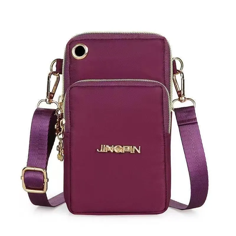 Mobile Female Mini Summer Canvas Vertical Phone Bags