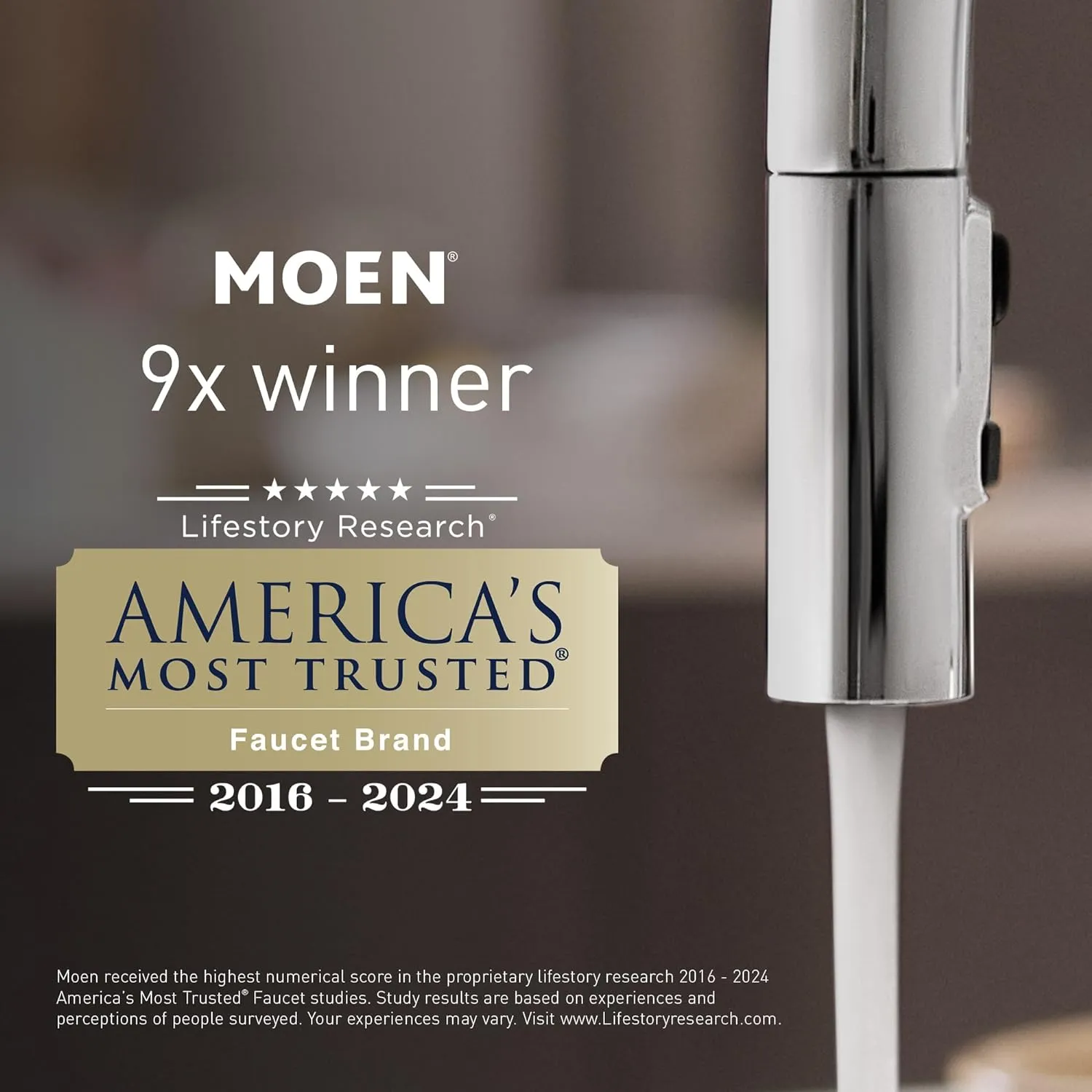 Moen 164927NL Replacement 4-Function Eco-Performance Handheld Showerhead, Polished Nickel