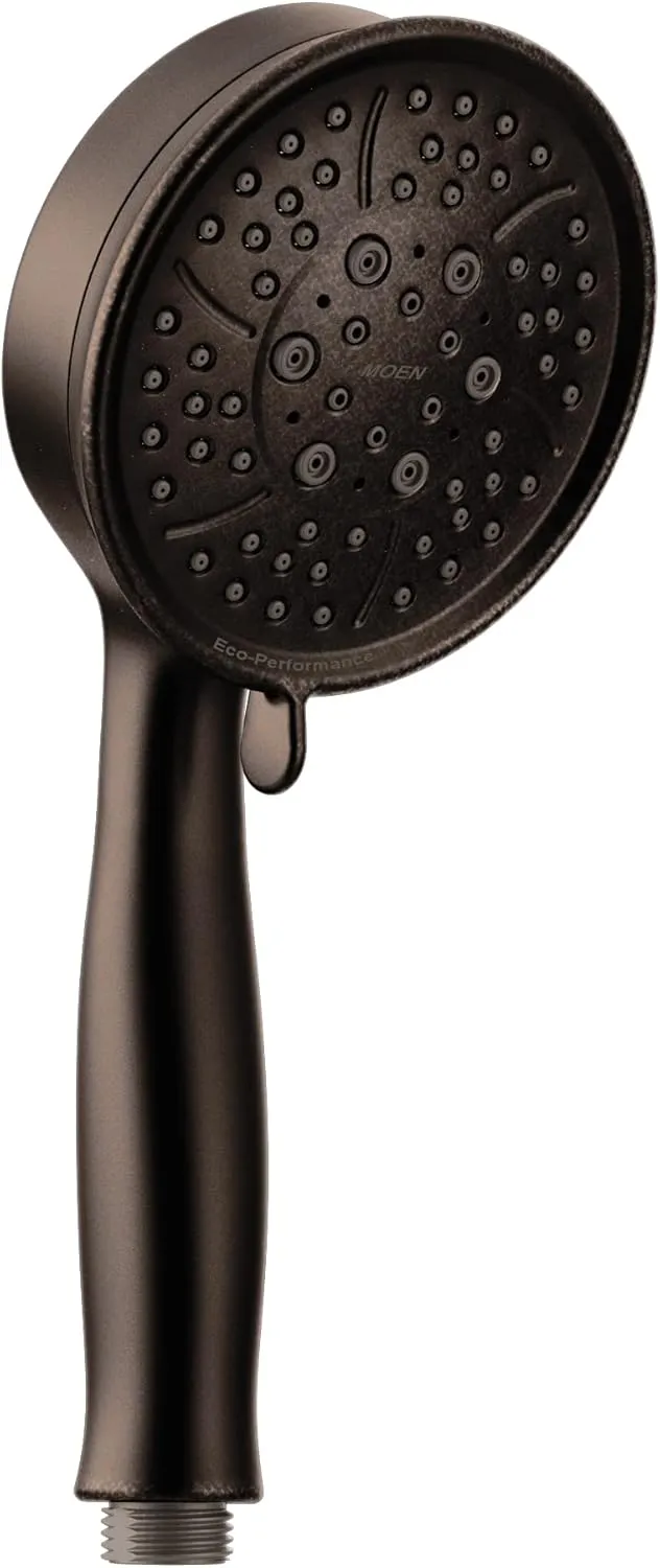 Moen Oil Rubbed Bronze Replacement 4-Function Eco-Performance Handheld Showerhead, 164927ORB