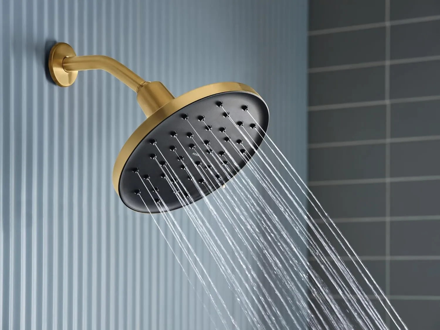Moen Verso Brushed Gold Adjustable 9" Diameter Eco-Performance 1.75gpm Spray Head Rainshower, 220R3EPBG