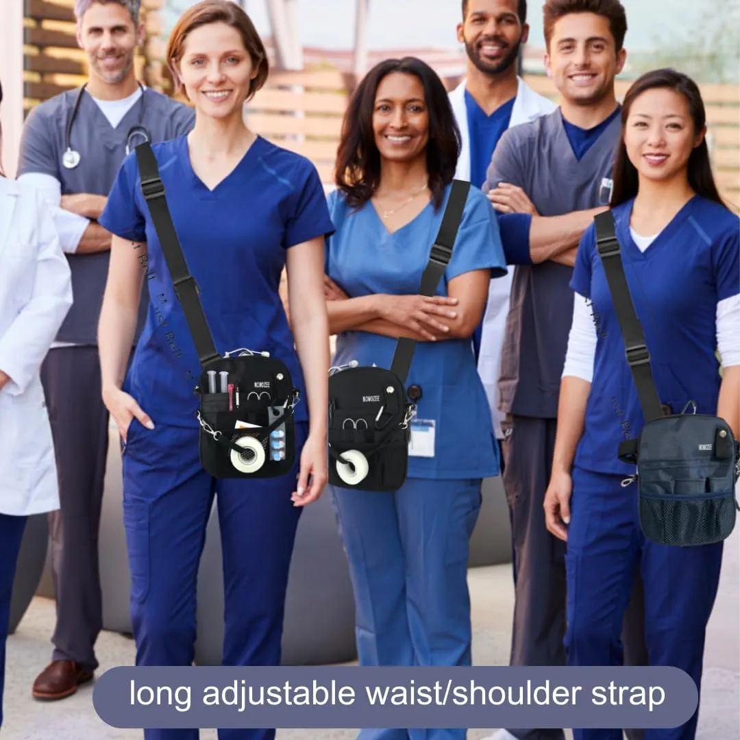 MOMOZEE nurse bag, Nursing essentials for Nurses Fanny Pack, Nurse Students essentials, Nurses accessories for work, nurse gift Waist pouch, medical tool Belt (CNA,RN,PCT,PA,MD)