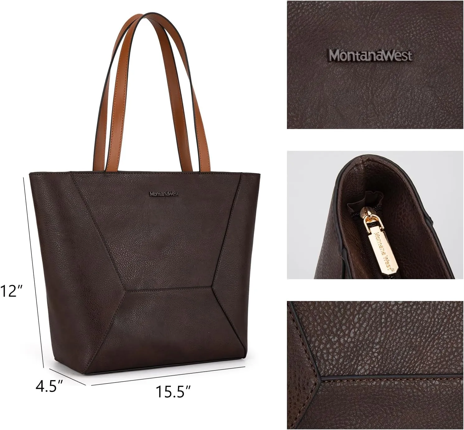Montana West Tote Bag for Women Work Top Handle Handbags and Purses