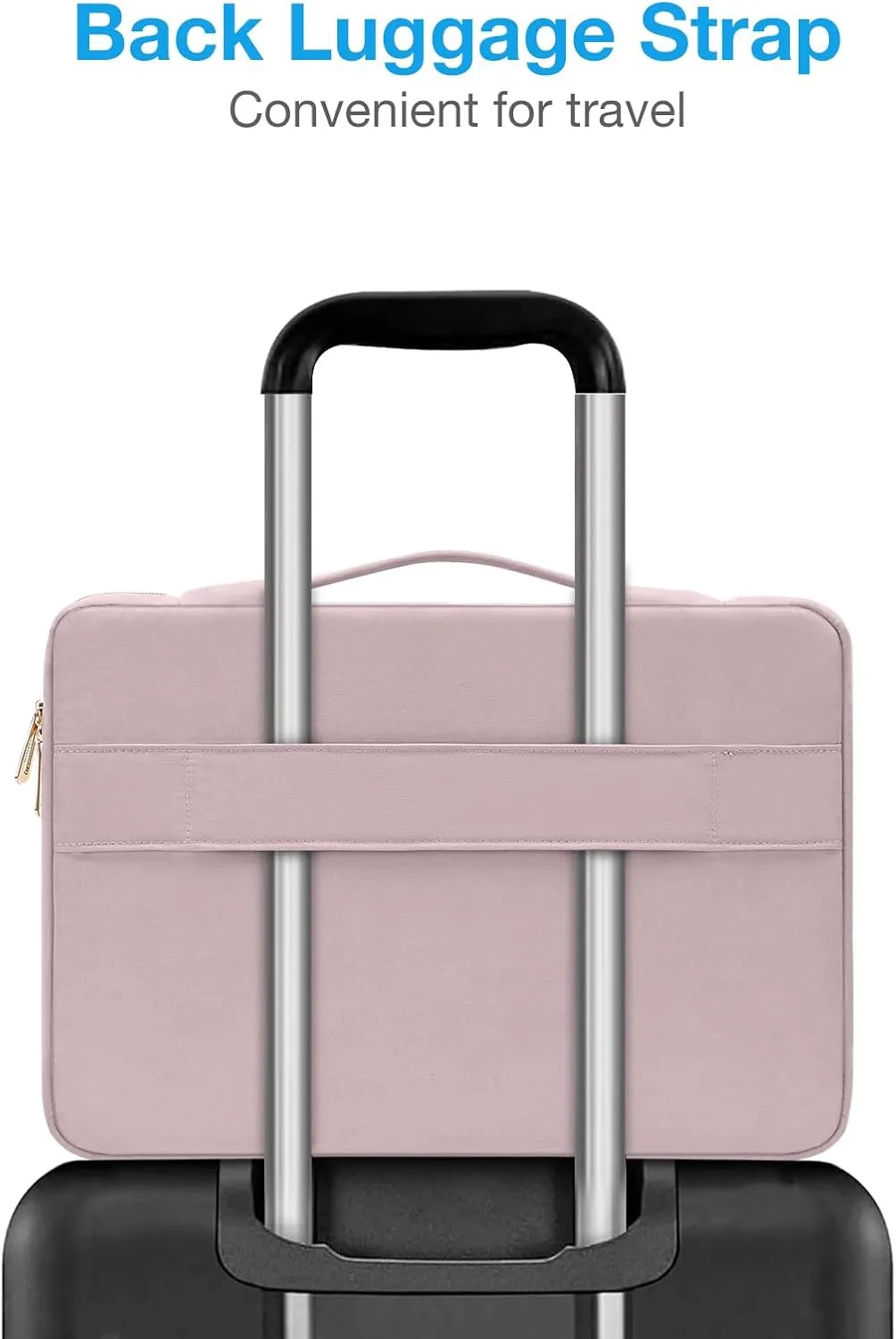 MOSISO 13-14 inch Laptop Sleeve Compatible with MacBook Air/Pro 13/Pro 14 inch, 13.3 inch Carrying Case Petal Quilted Bag with Horizontal&Vertical Pockets&Small Case&Handle&Belt, Pink