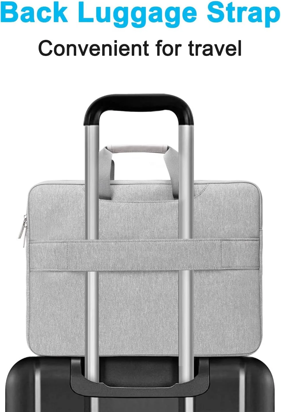 MOSISO 360 Protective Laptop Shoulder Bag Compatible with MacBook Air 15 inch M2 A2941 2023/Pro 16 2023-2019,15-15.6 inch Notebook with Front Horizontal&Vertical Pockets&Fix Handle&Belt, Gray