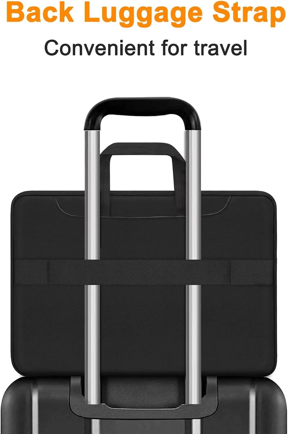 MOSISO 360 Protective Laptop Shoulder Bag,13-13.3 inch Computer Bag Compatible with MacBook Pro 14, HP, Dell, Asus Notebook,Messenger Briefcase with Front Quilted Raised Horizontal Pockets, Black
