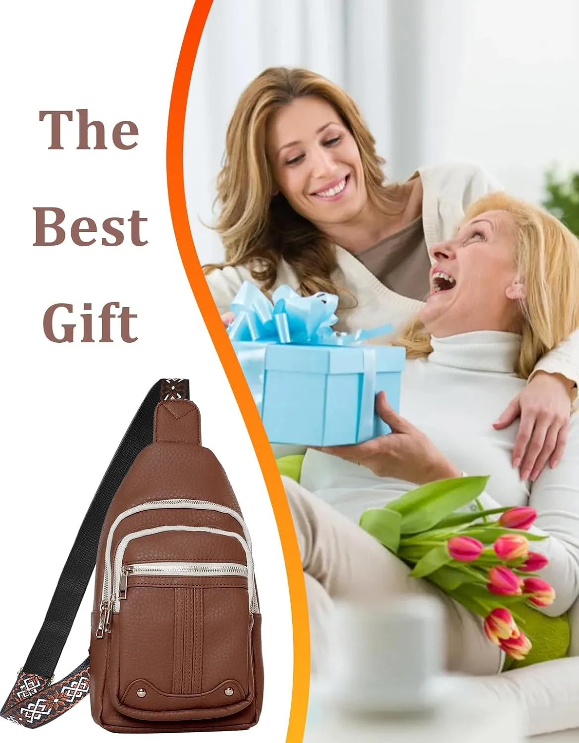 Mothers Day Gifts for Wife Mom Unique Mom Gift Ideas from Daughter Son Husband Crossbody Bag Anniversary Birthday Gifts for Women Small Sling Bags Fanny Pack Christmas Gifts