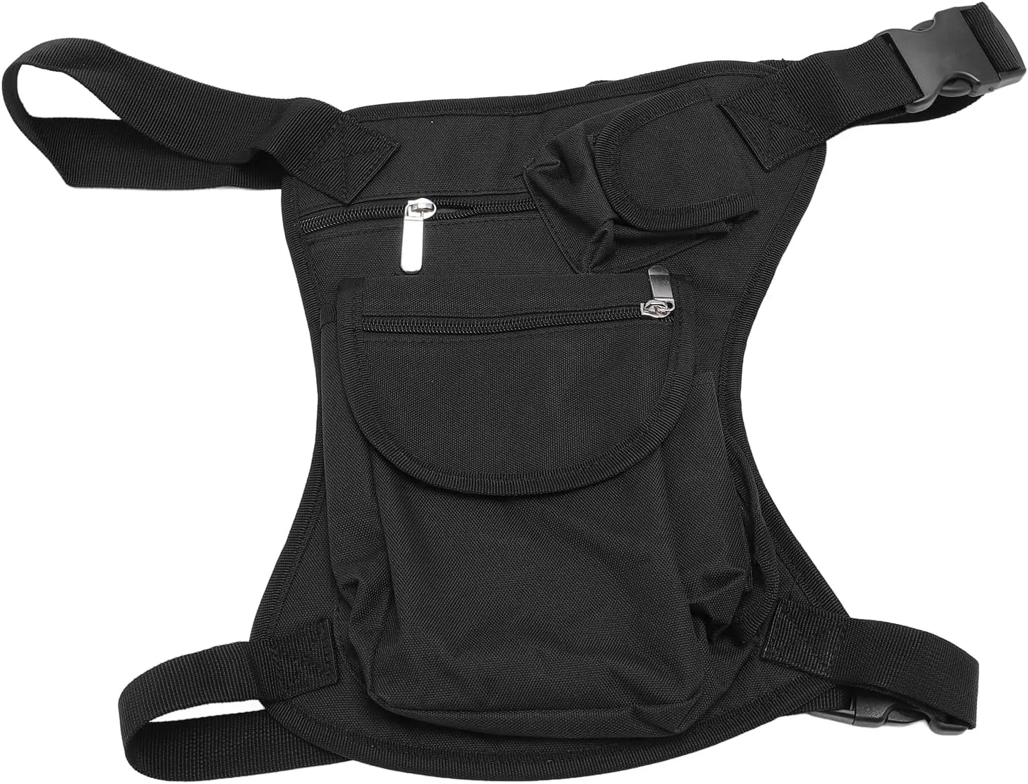 Motorcycle Leg Bag Fanny Pack, Adjustable Straps Canvas Thigh Pouch for Outdoor Hiking Travel, Motorcycle Leg Bag, Motorcycle Thigh Pack, Bike Leg Pouch