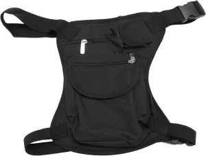 Motorcycle Leg Bag Fanny Pack, Adjustable Straps Canvas Thigh Pouch for Outdoor Hiking Travel, Motorcycle Leg Bag, Motorcycle Thigh Pack, Bike Leg Pouch
