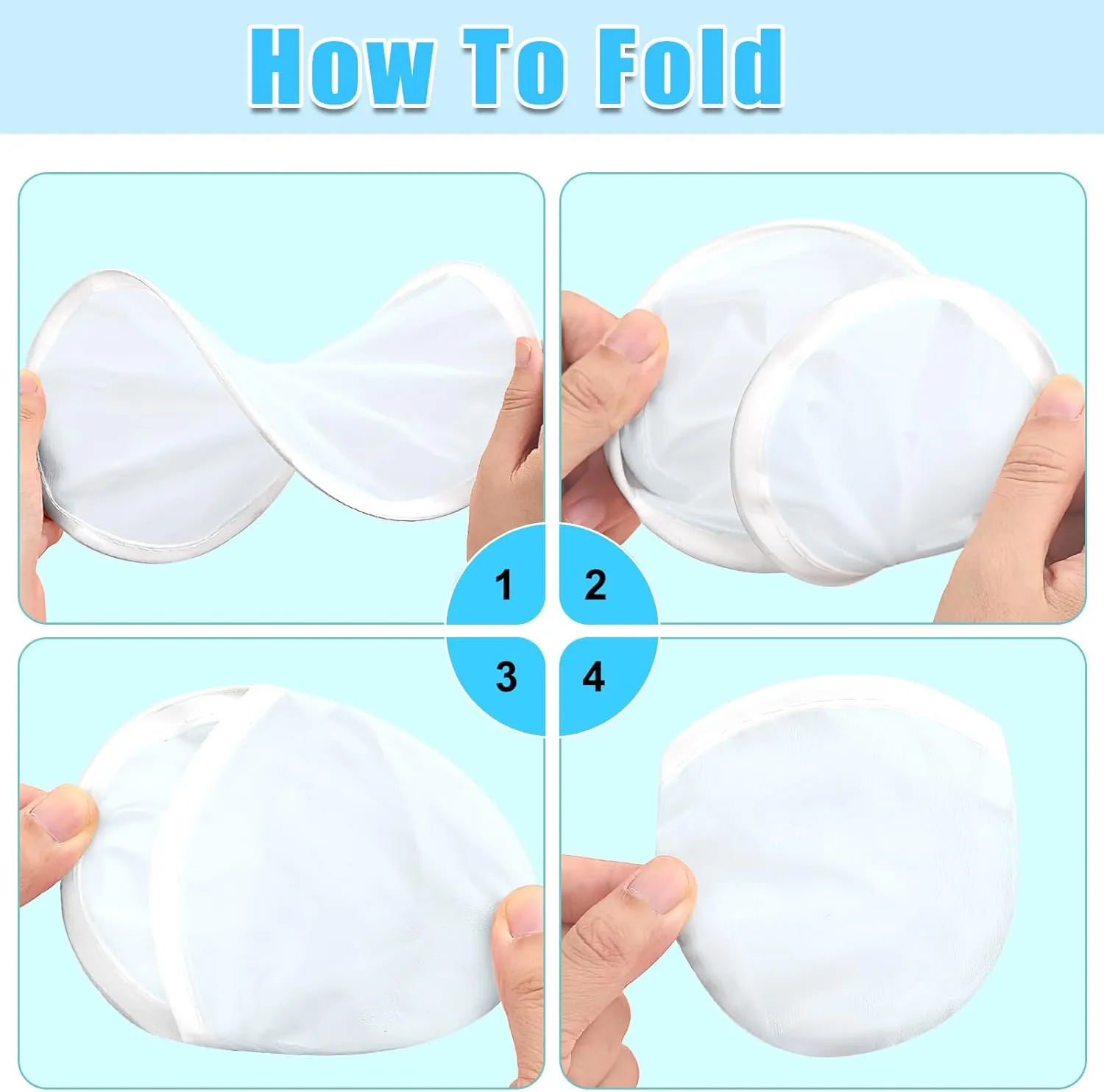 Mototo 36 Pieces Foldable Flying Disc Fans with Bag Folding Pocket Toy Set DIY Creative Gift Handheld Fabric Fan for Fun Party Favors Summer Outdoor Activity Game Halloween, White