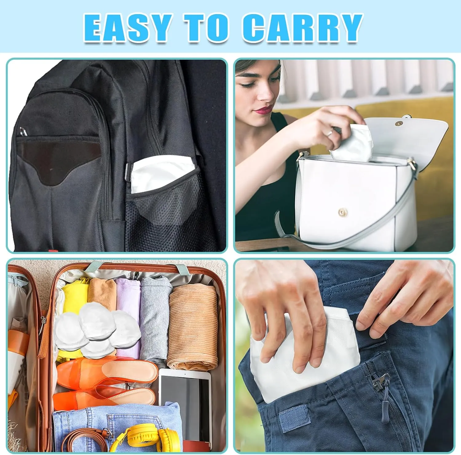 Mototo 36 Pieces Foldable Flying Disc Fans with Bag Folding Pocket Toy Set DIY Creative Gift Handheld Fabric Fan for Fun Party Favors Summer Outdoor Activity Game Halloween, White
