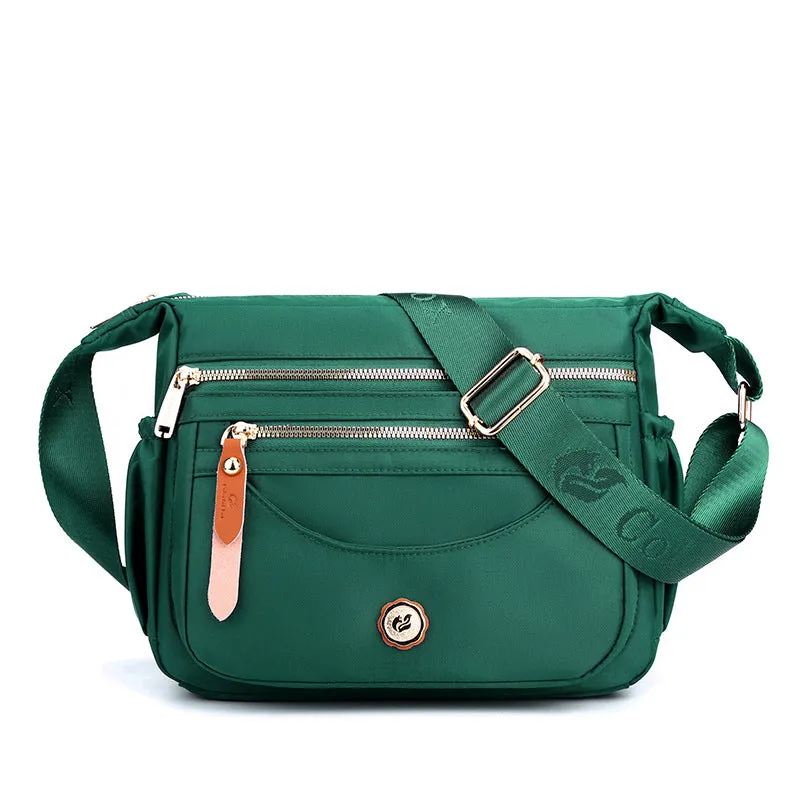 Multi layer large capacity shoulder bag