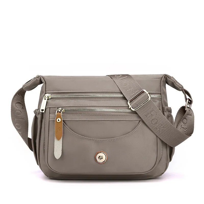 Multi layer large capacity shoulder bag