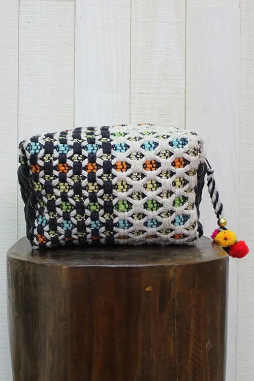 Multi Patterned Makeup Bag