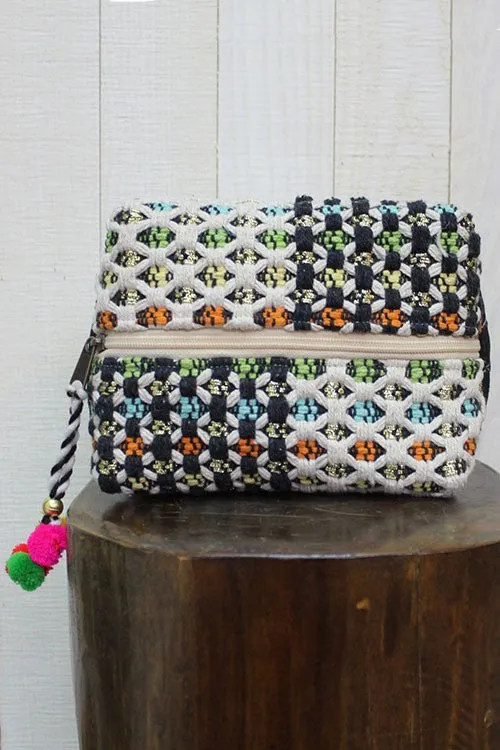 Multi Patterned Makeup Bag