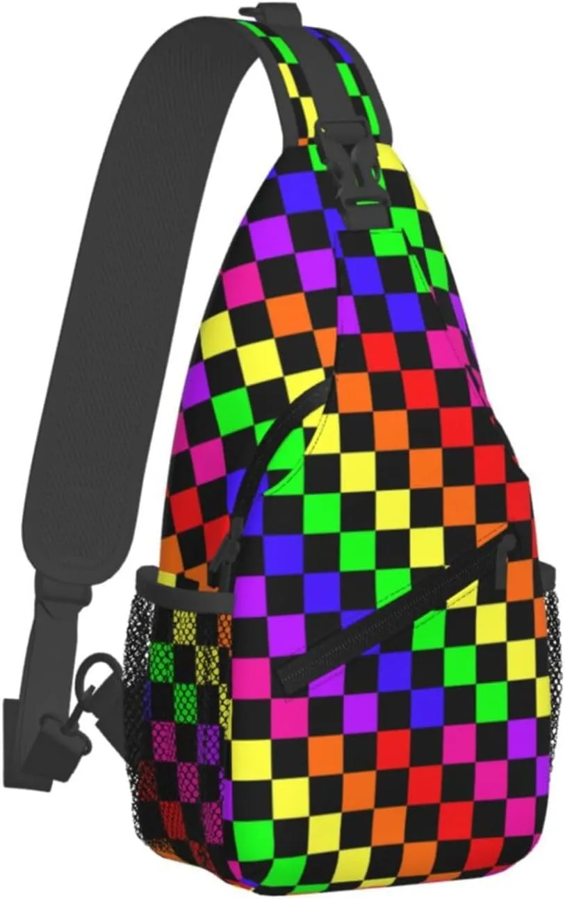 Mushroom Crossbody Bag Adjustable Sling Bag Casual Chest Bags Travel Shoulder Backpack