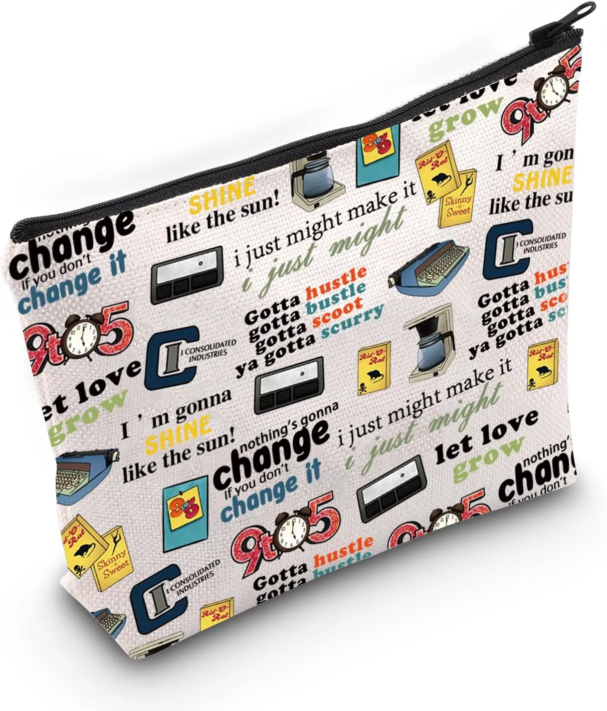 Musical Inspired Gift Musical Theater Quotes Makeup Zipper Pouch for Actor Actress(shine like)