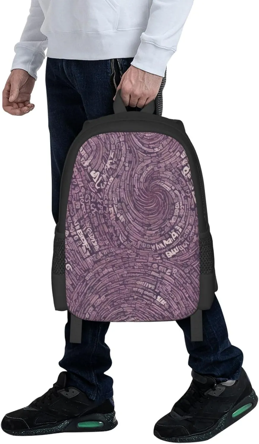 Musical Notation Print Patterns Backpack Lightweight Simple Casual Backpack Shoulder Bags Large Capacity Laptop Backpack