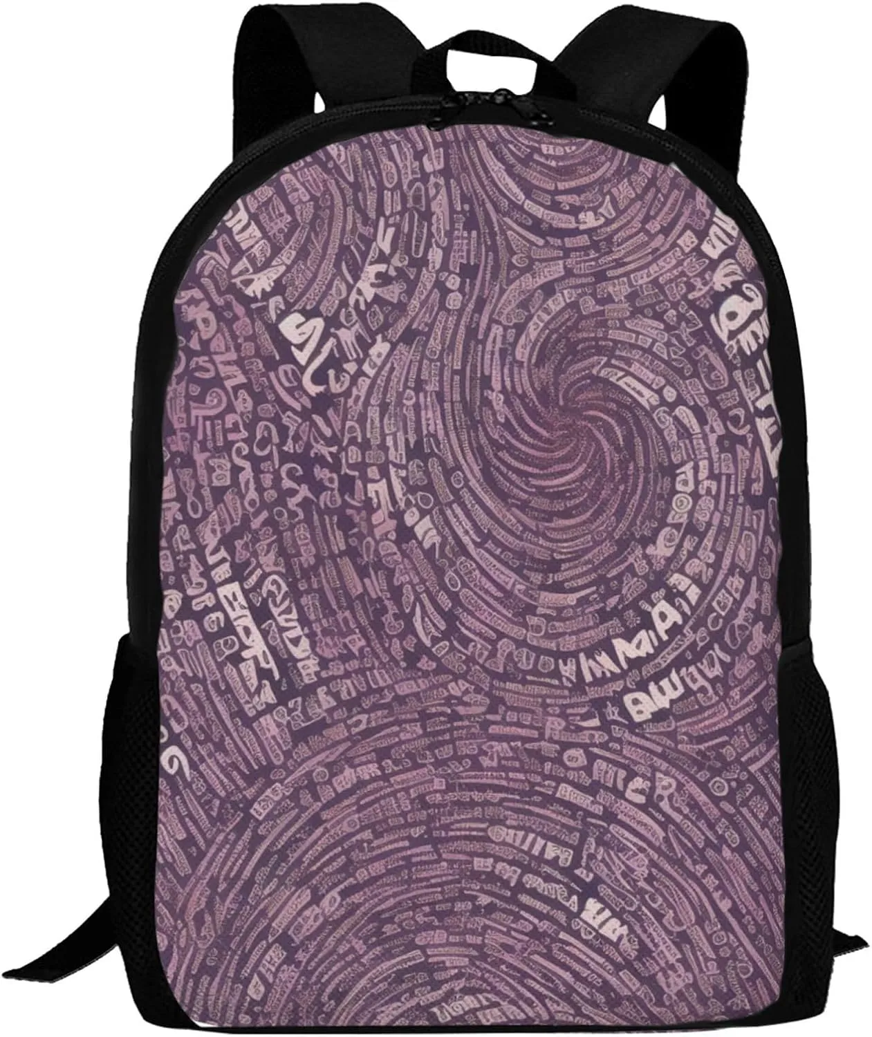 Musical Notation Print Patterns Backpack Lightweight Simple Casual Backpack Shoulder Bags Large Capacity Laptop Backpack