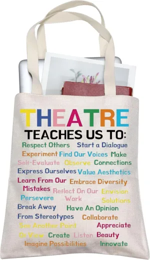 Musical Tote Bag Drama Theater Gift Theatre Teaches Tote Musical Theater Gift Actor Actress Reusable Bag
