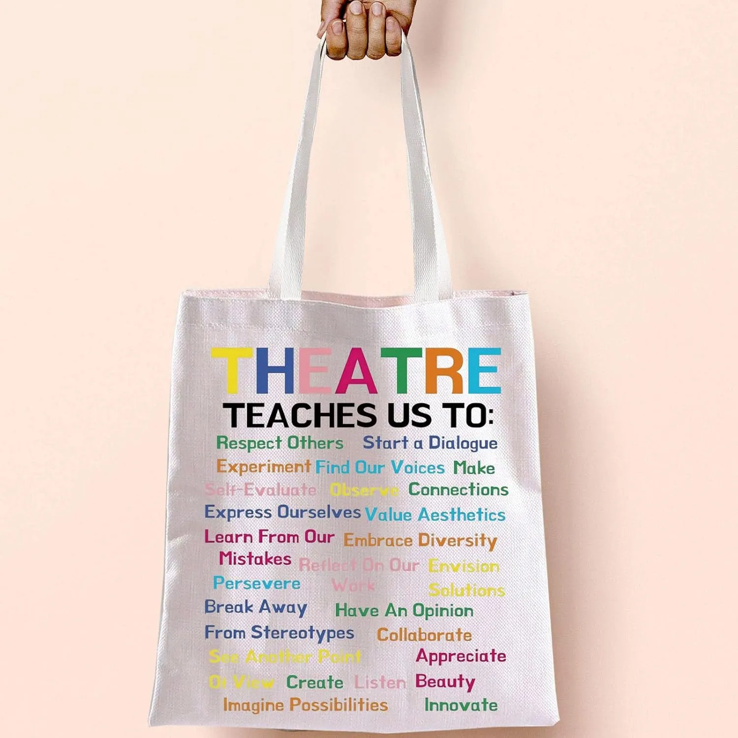 Musical Tote Bag Drama Theater Gift Theatre Teaches Tote Musical Theater Gift Actor Actress Reusable Bag